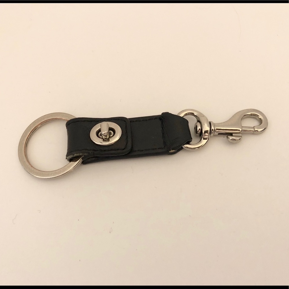 Sold - Coach Black Trigger Key Fob